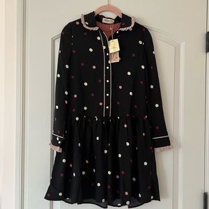 NWT Miss patina polka dot dress